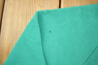 Vintage 1980s Jerzees Blank Green Raglan Crewneck Sweatshirt