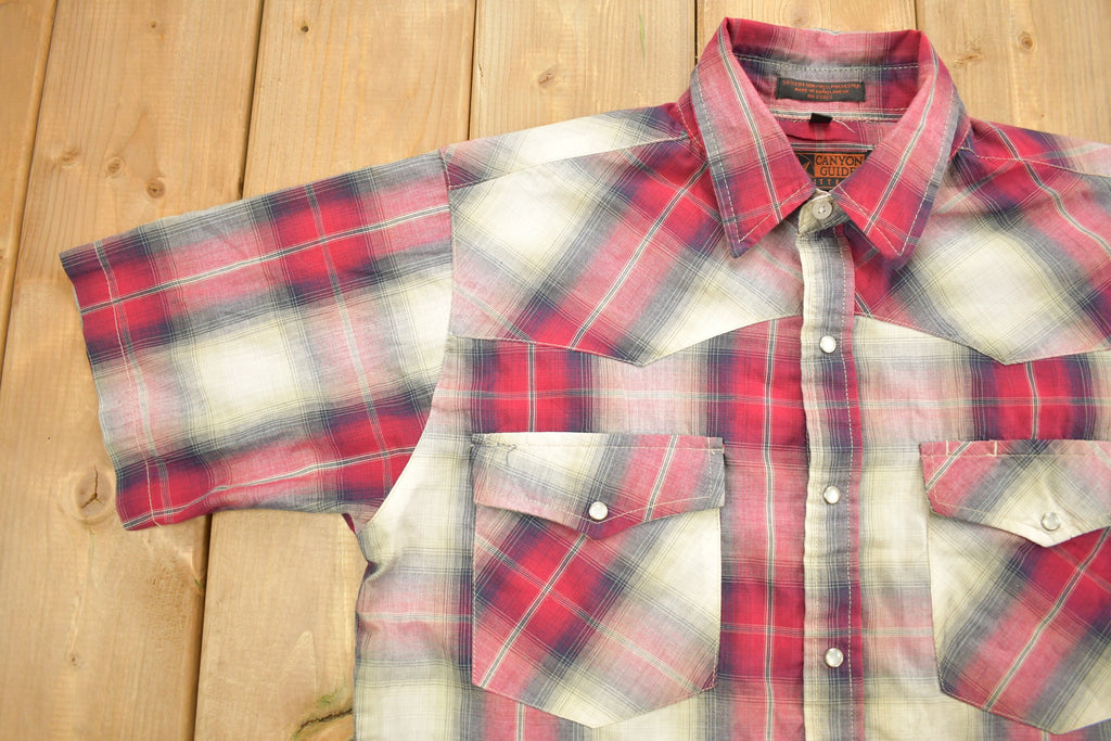 Vintage 1990s Canyon Guide Western Flannel Button Up Shirt