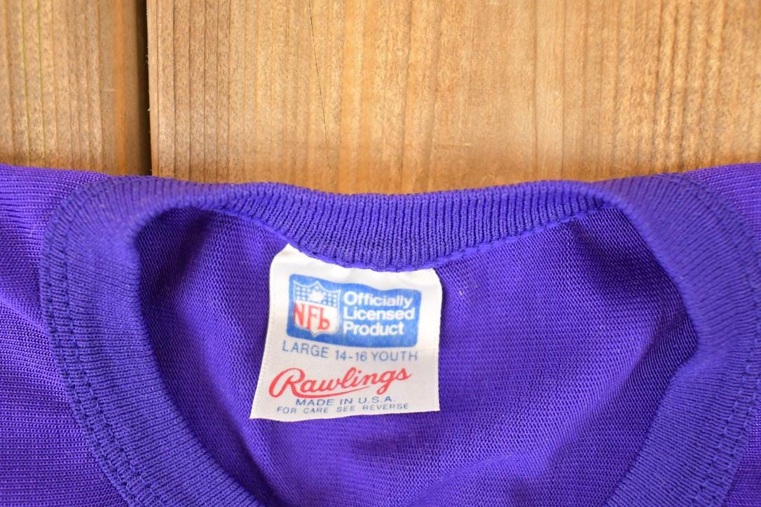 Vintage 1980s Rawlings Minnesota Vikings NFL T-Shirt Youth L