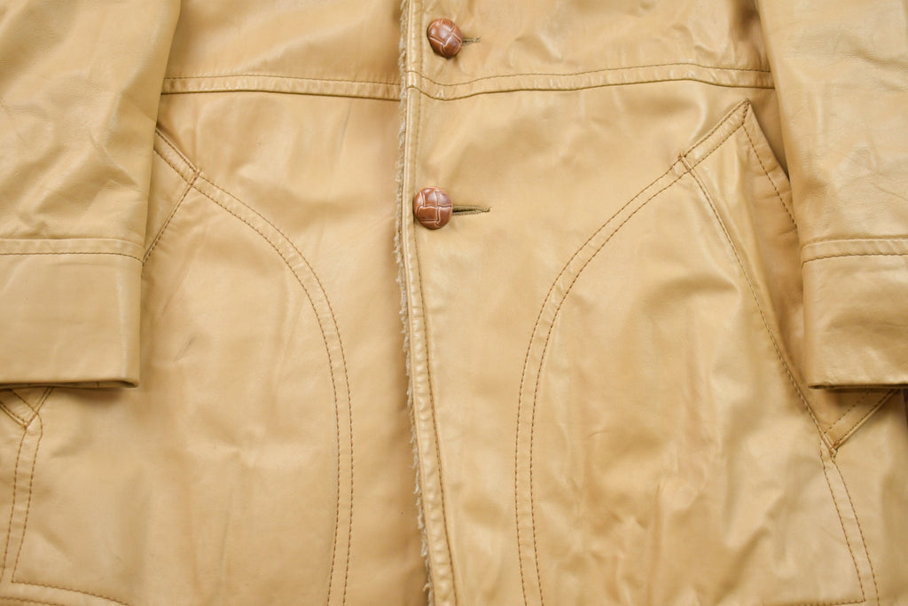 Vintage 1980s Lakeland Leather Sherpa Lined Jacket