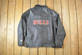 Vintage 1990s Starter NBA Chicago Bulls Leather Jacket
