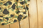 Vintage 1980s Private Property Duck Camo Cloth Button Up Shirt Men's Large