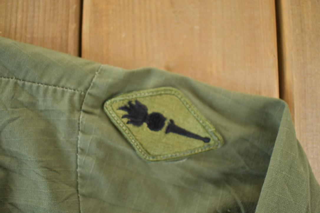 Vintage Military Button Up Shirt