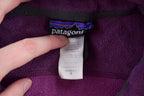 Vintage 1990s Patagonia Purple Fleece Sweater / Outdoorsman / 90s Sweater / Streetwear / Hiking / Fleece Zip up / Patagonia Vintage