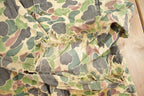 Vintage 1970s Saf T Bak Duck Camo Button Up