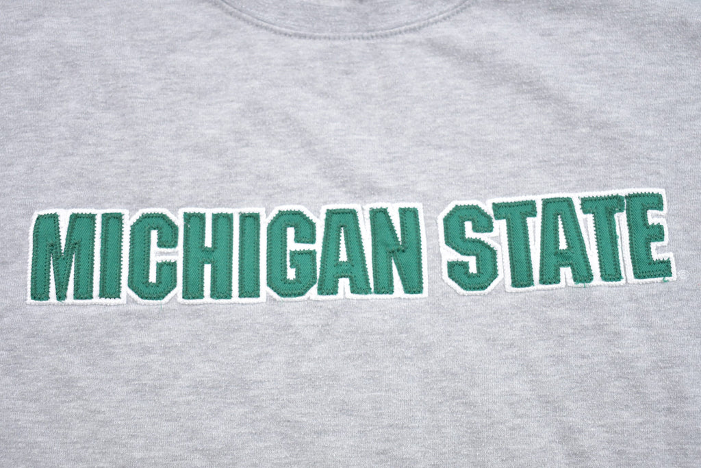 Vintage 1990s University of Michigan State Collegiate Crewneck  Sweatshirt  Embroidered  NCAA Sweatshirt  Sportswear  Athleisure