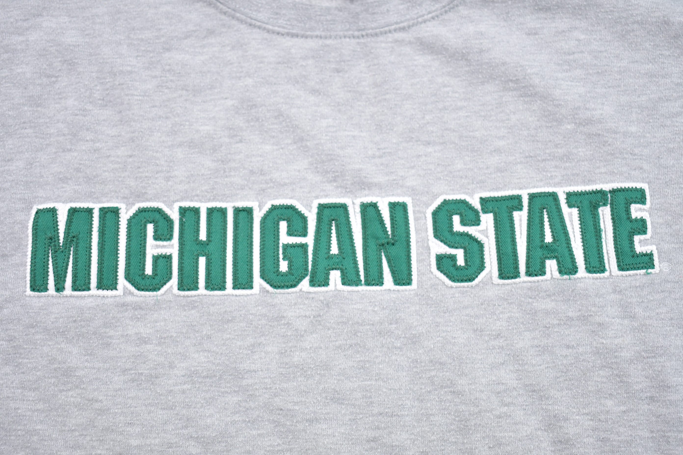 Vintage 1990s University of Michigan State Collegiate Crewneck  Sweatshirt  Embroidered  NCAA Sweatshirt  Sportswear  Athleisure