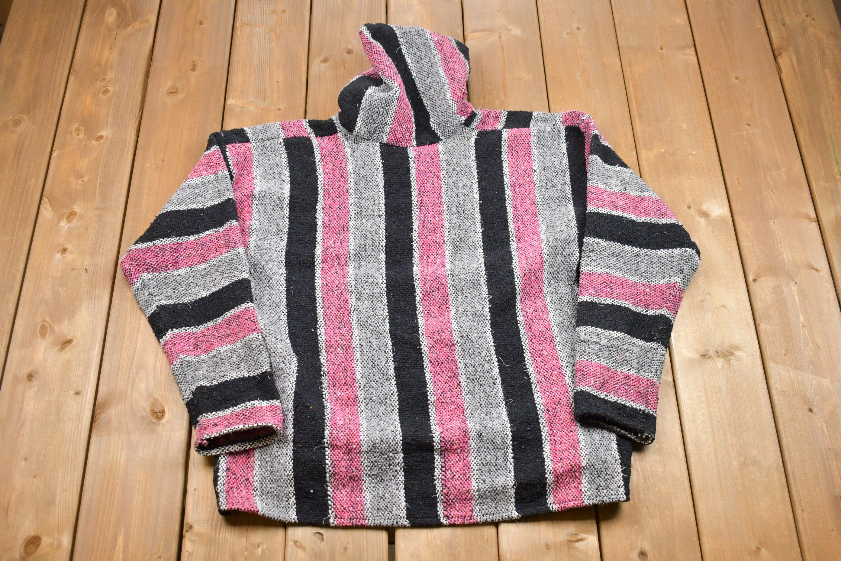 Vintage 1990s Mexican Blanket Hoodie