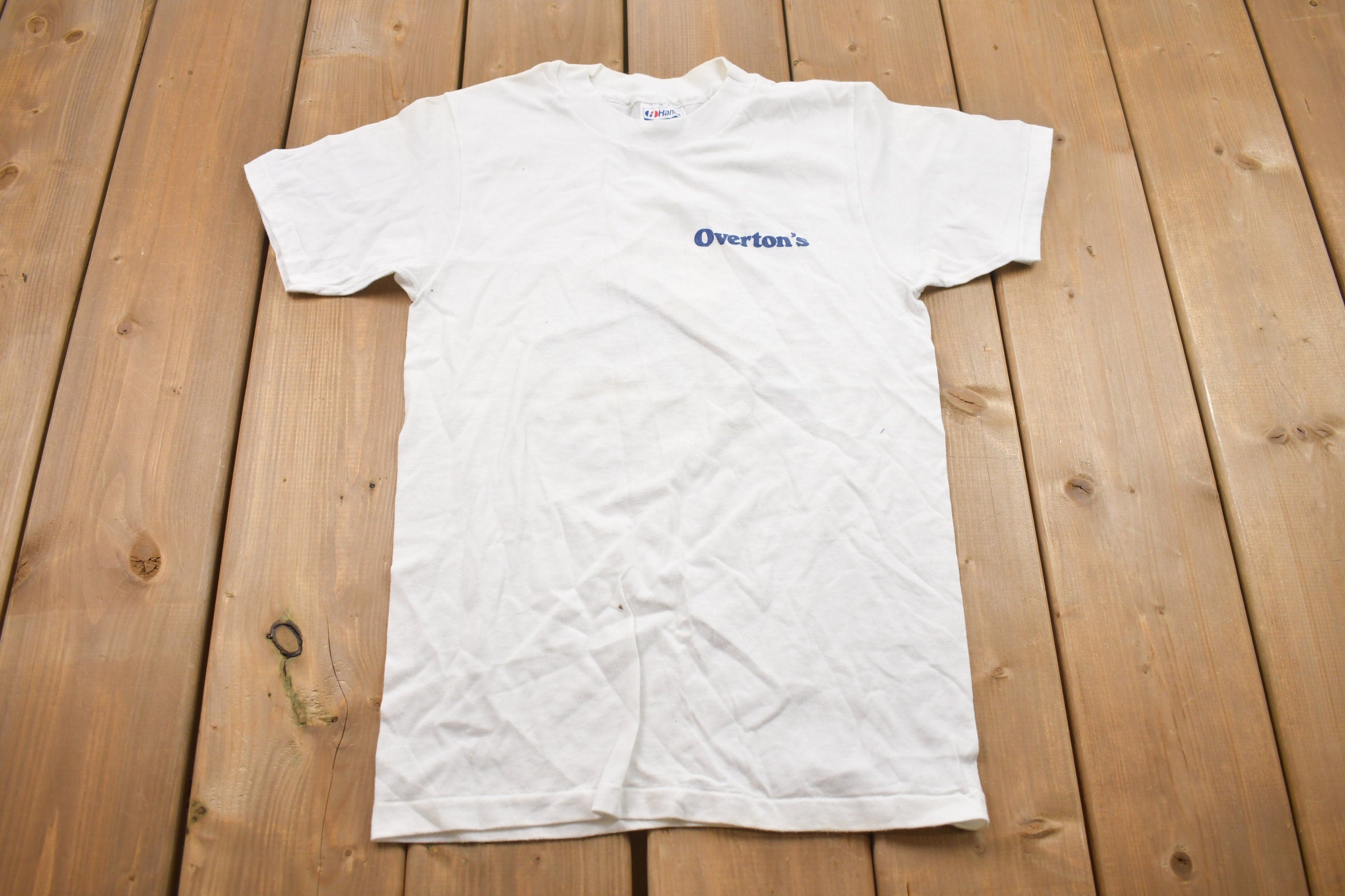 Vintage 1980s Hanes Overton Graphic T-Shirt