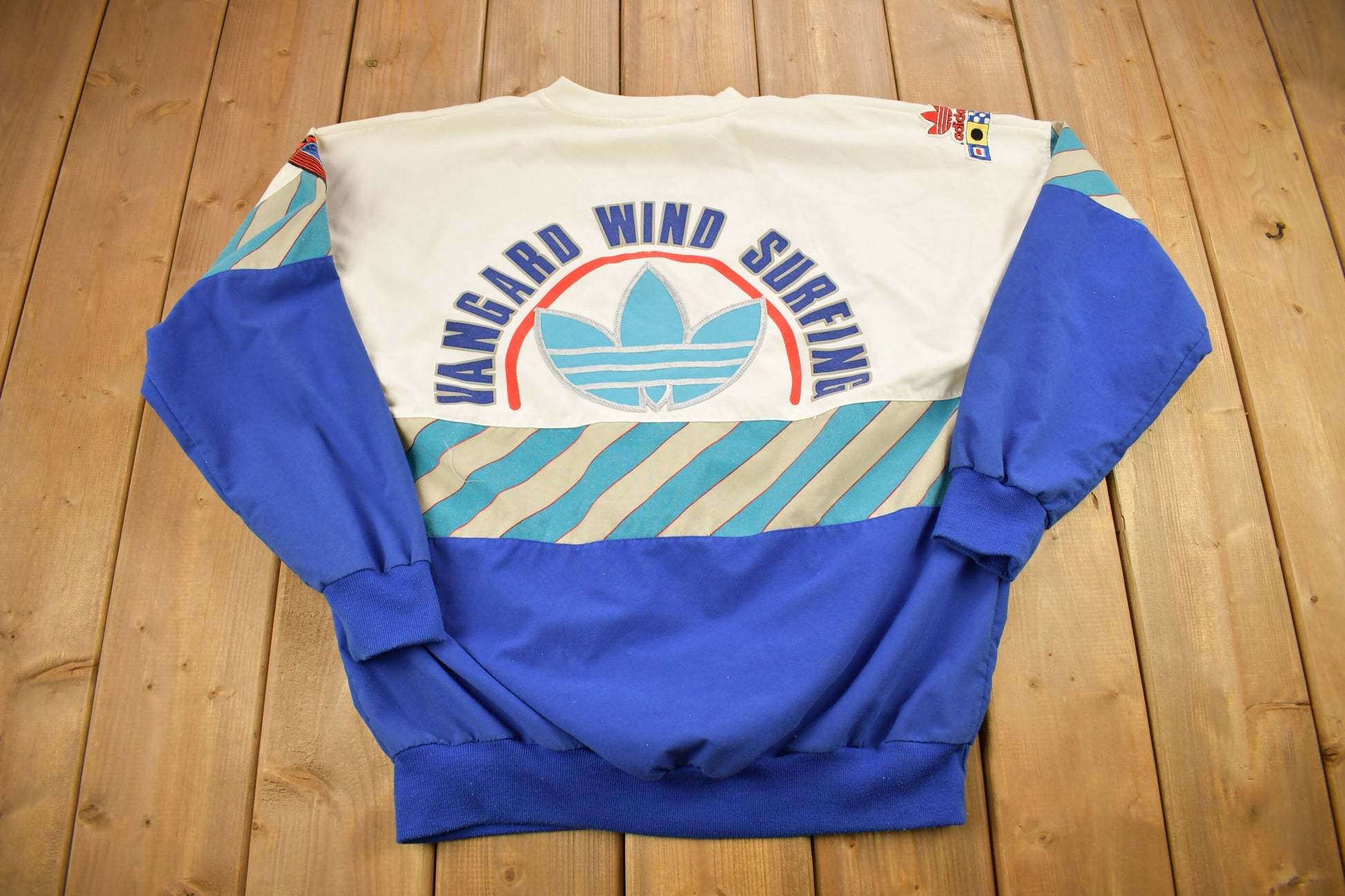 Vintage 1980s Adidas Vangard Wind Surfing Crewneck Sweatshirt