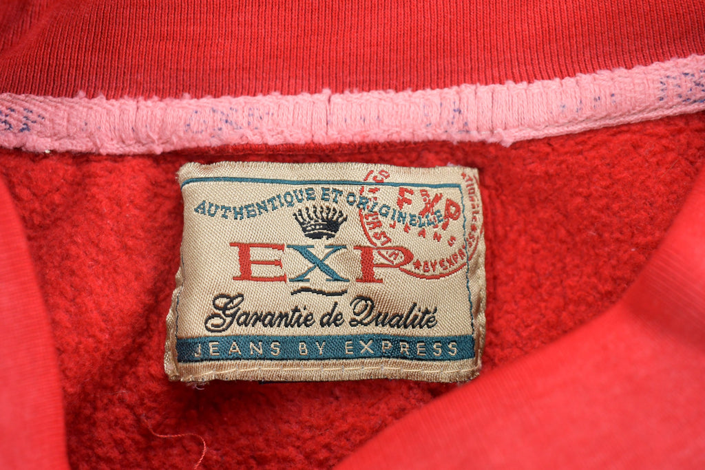 Vintage 1990s Express Plaid Graphic Crewneck Sweatshirt