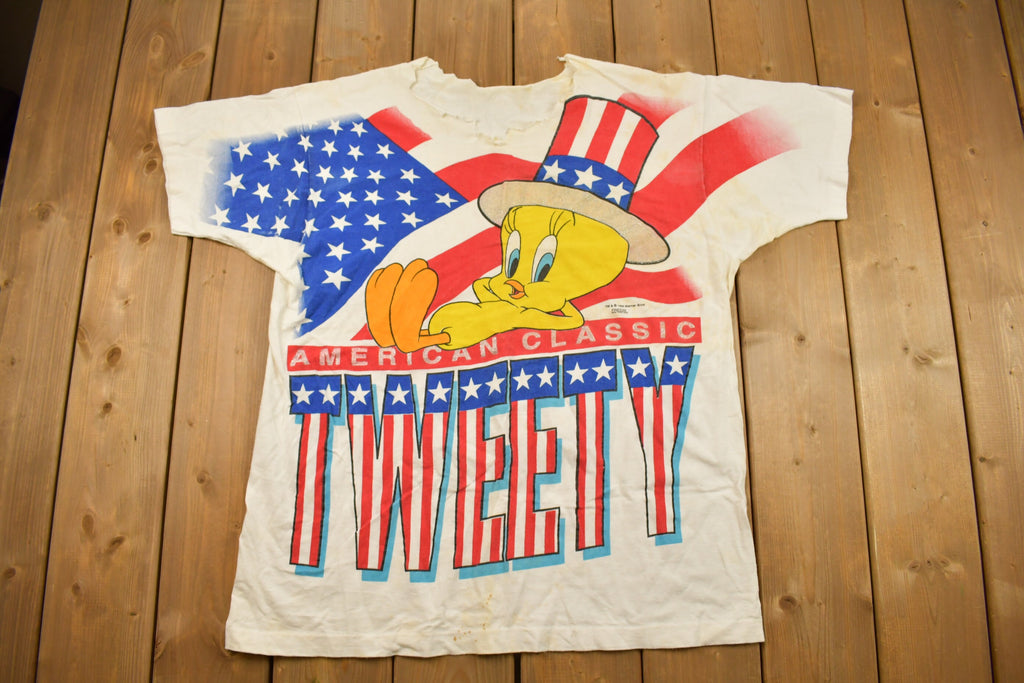 Vintage 1995 All Over Tweety Bird Graphic T Shirt