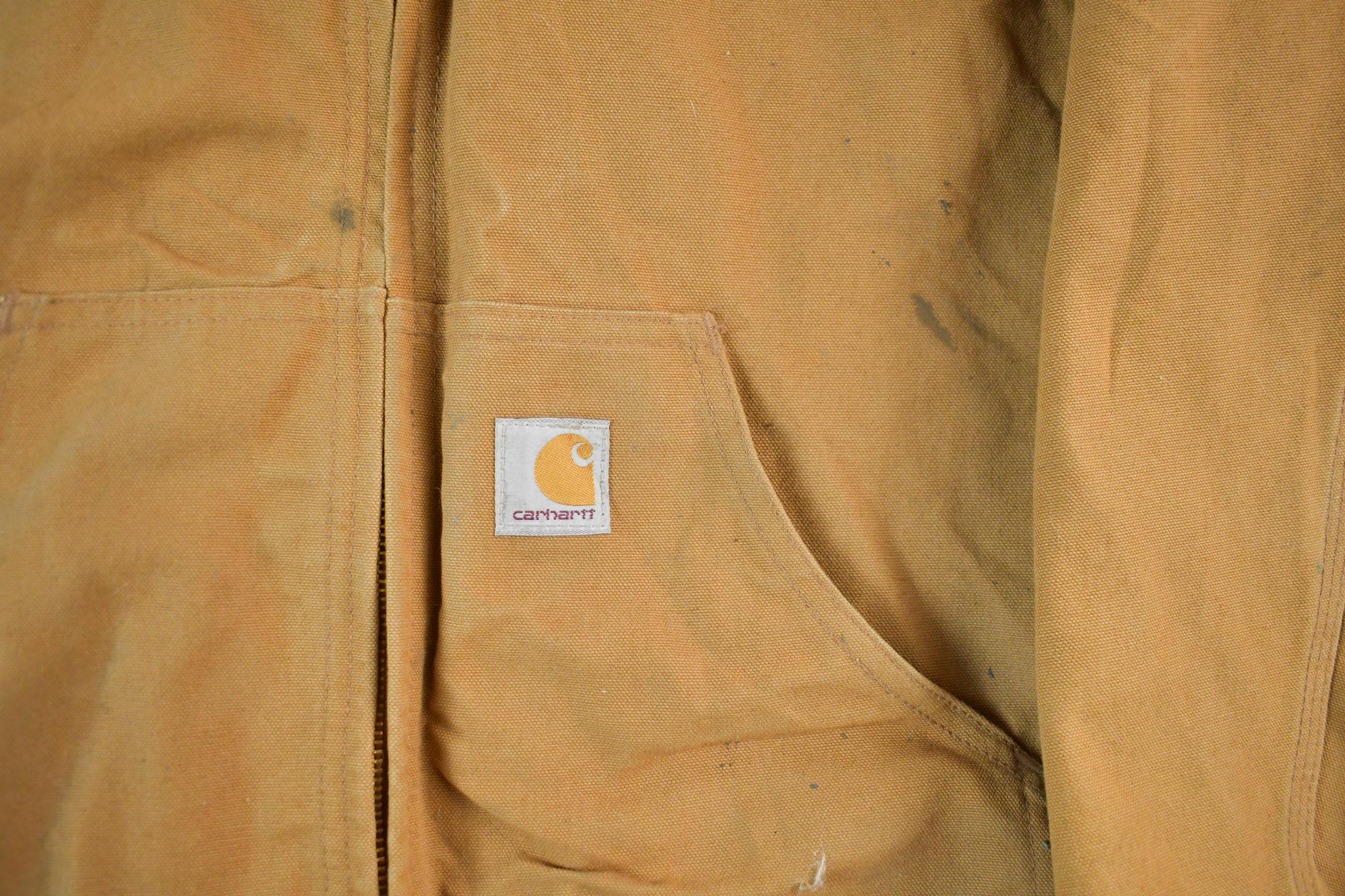 Vintage 1990s Carhartt Hooded Jacket Men's Medium