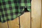 Vintage 1980s LL Bean Plaid Wool Button Up Shirt Jacket Men's Large
