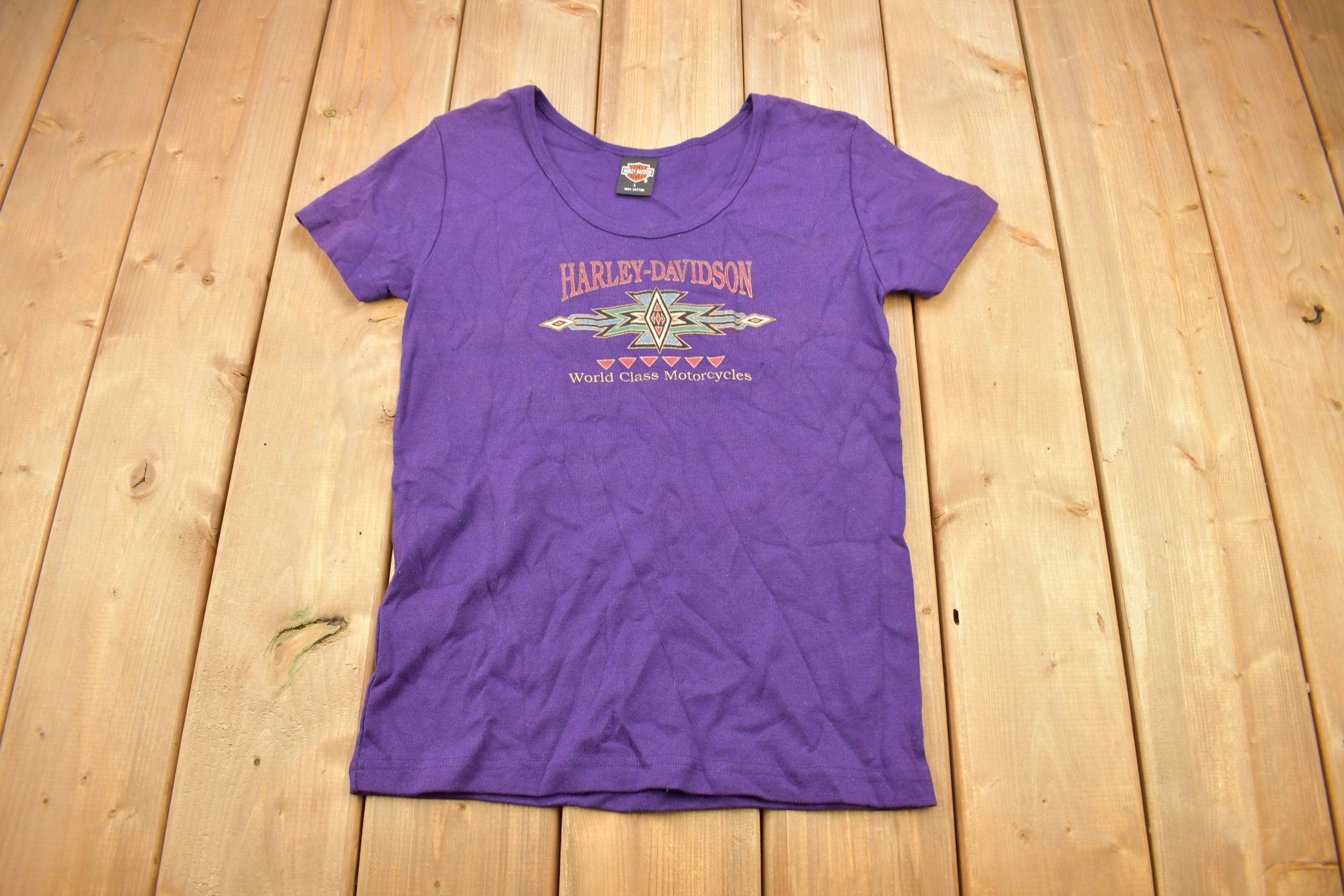 Vintage 1995 Harley Davidson Motorcycles Florida T-Shirt