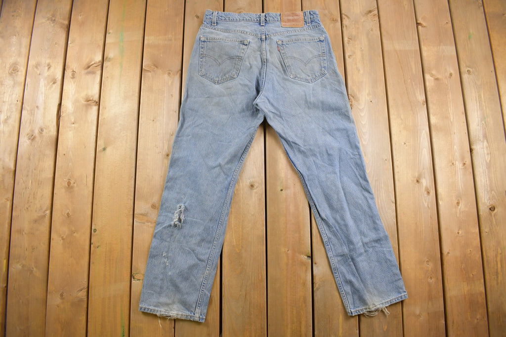 Vintage 1990s Levi's 505 Red Tab Denim Jeans Size 33 x 30