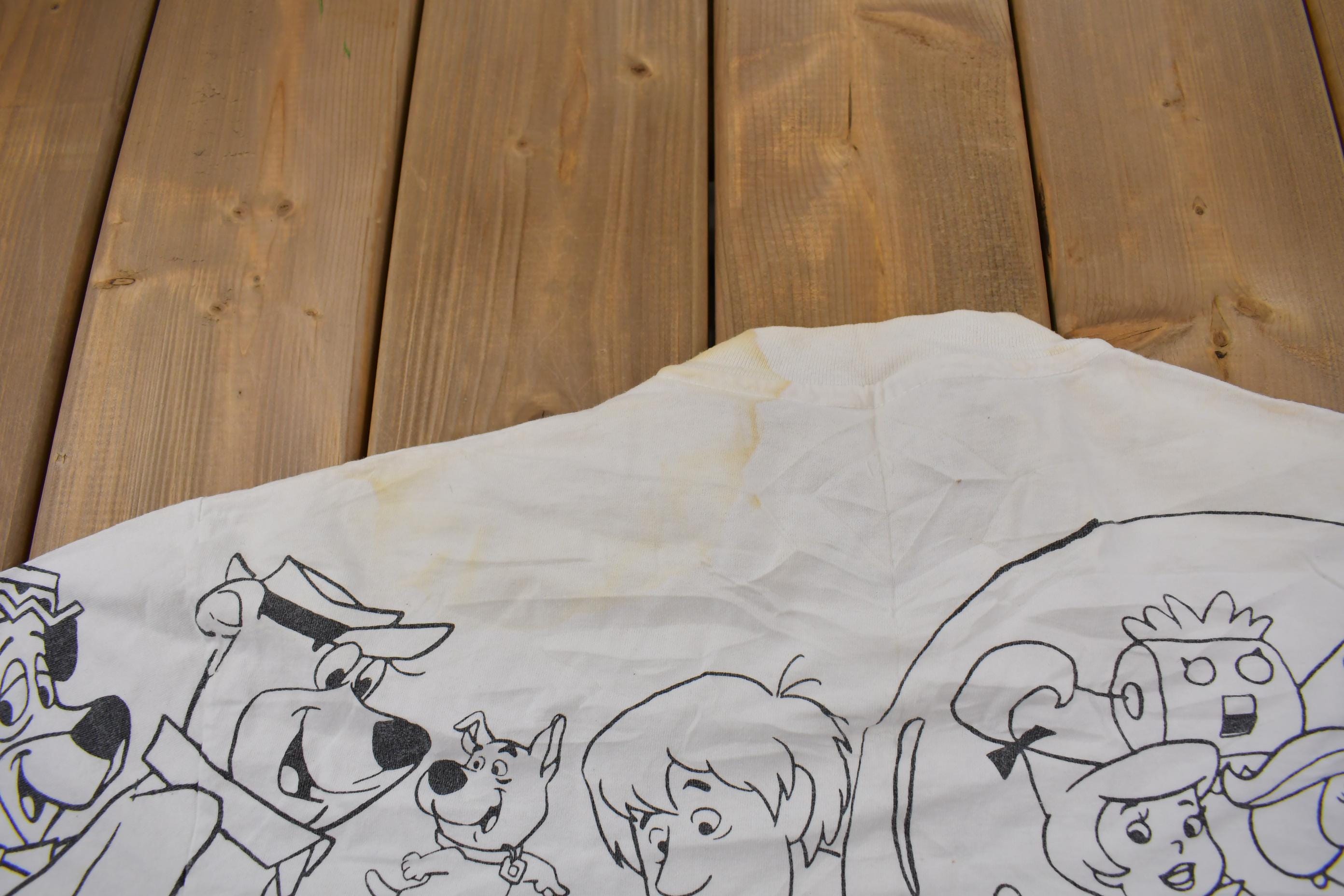 Vintage 1990s Universal Studios All Over Print Graphic T-Shirt