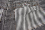 Vintage 1990s Grey Striped Button Up Shirt