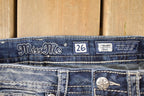 Vintage Deadstock Y2K Miss Me Bedazzled Low Rise Jeans Women's Size 26x27