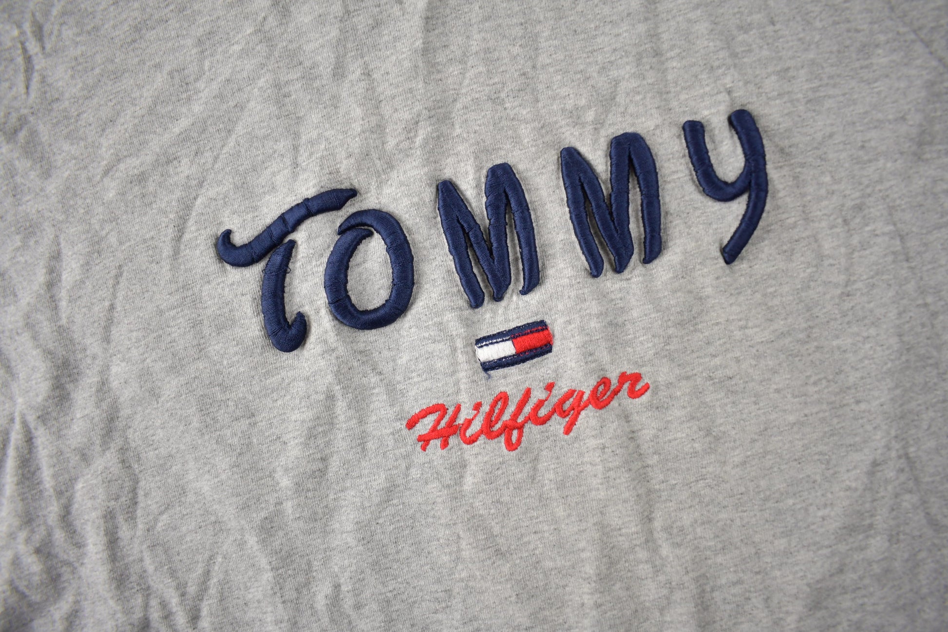 Vintage 1990s Tommy Hilfiger Embroidered T Shirt made In USA