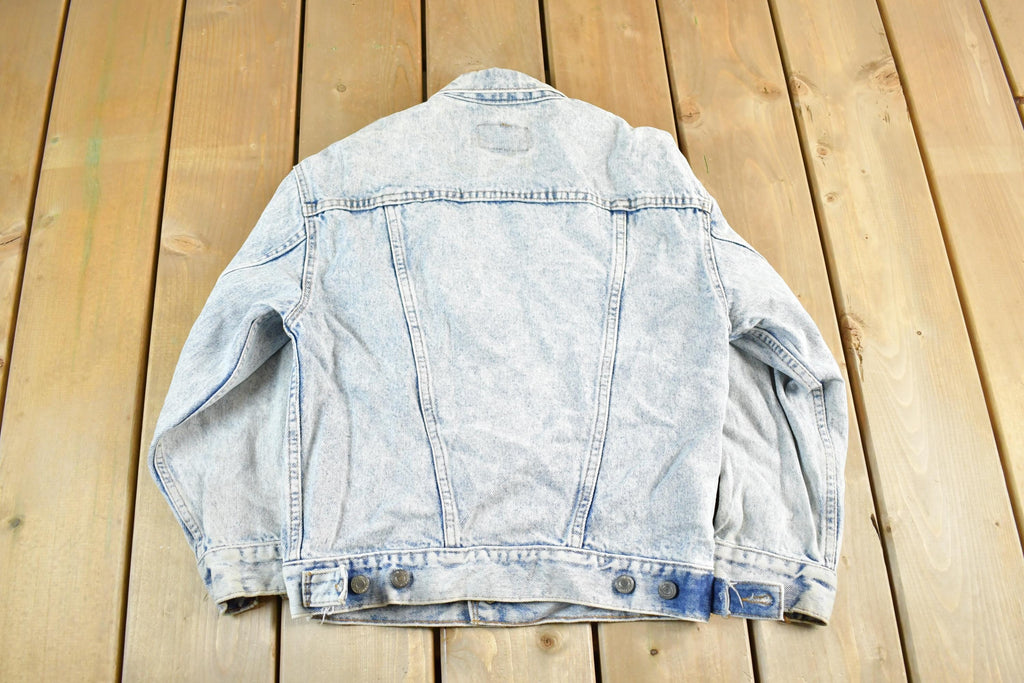 Vintage 1980s Levi's Acid Wash Denim Jean Trucker Jacket Men's Small