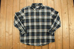 Vintage 1990s Carhartt Plaid Button Up Shirt