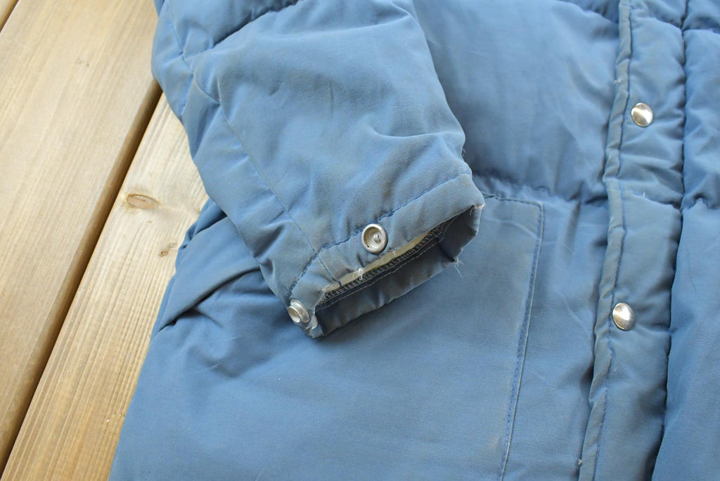 1980s Struggle Gear Blue Down Filled Puffer Jacket Mens L