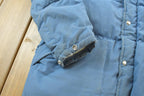 1980s Struggle Gear Blue Down Filled Puffer Jacket Mens L