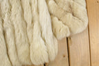Vintage 1970s Saga Fox Arctic Fox Fur Coat Adult Medium