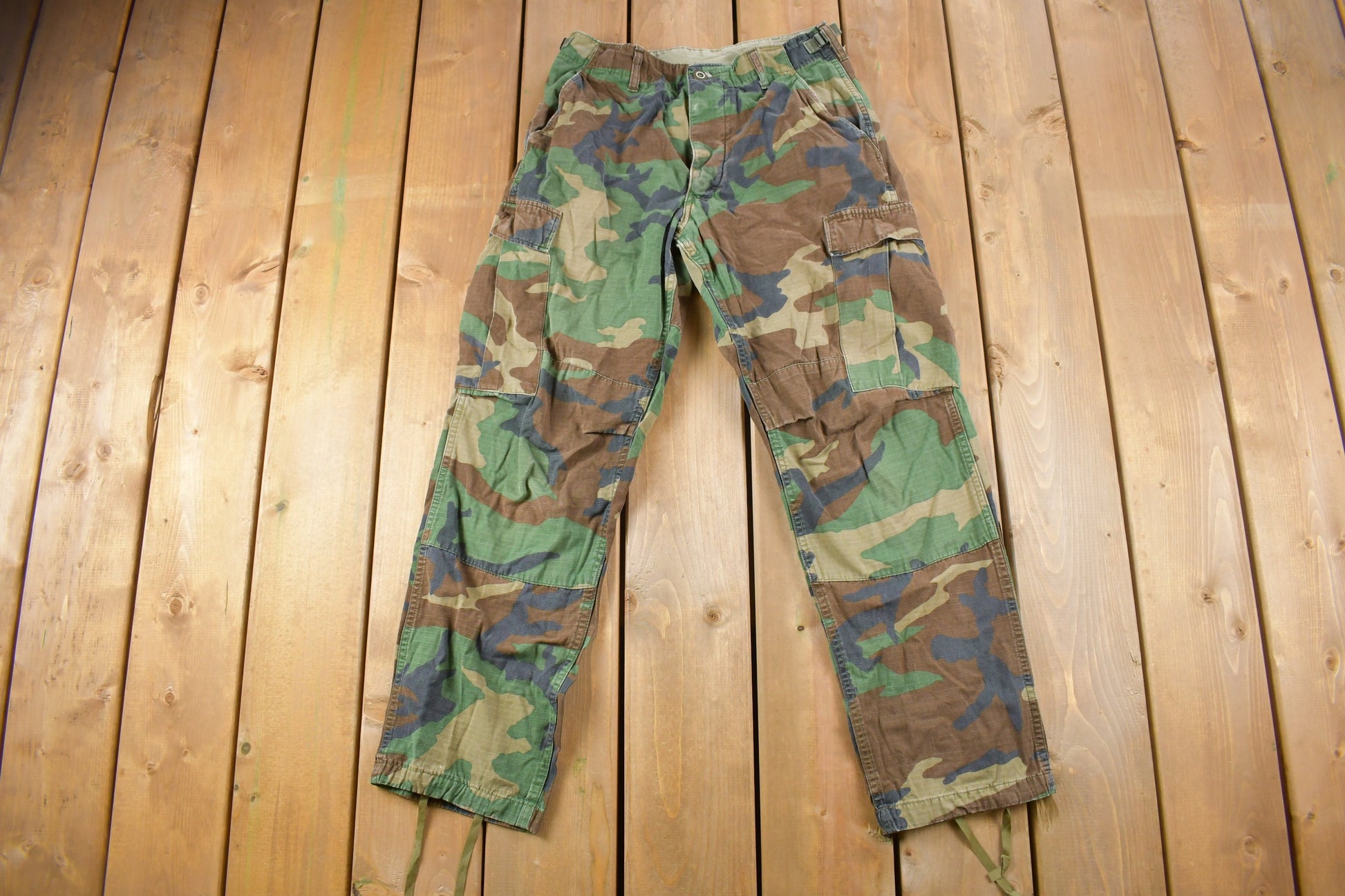 Vintage 2001 Army Military Camouflage Cargo Pants Size 29 x 28