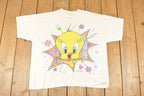 Vintage 1997 Warner Bros Tweety Bird Souvenir Travel T-Shirt Women's XL