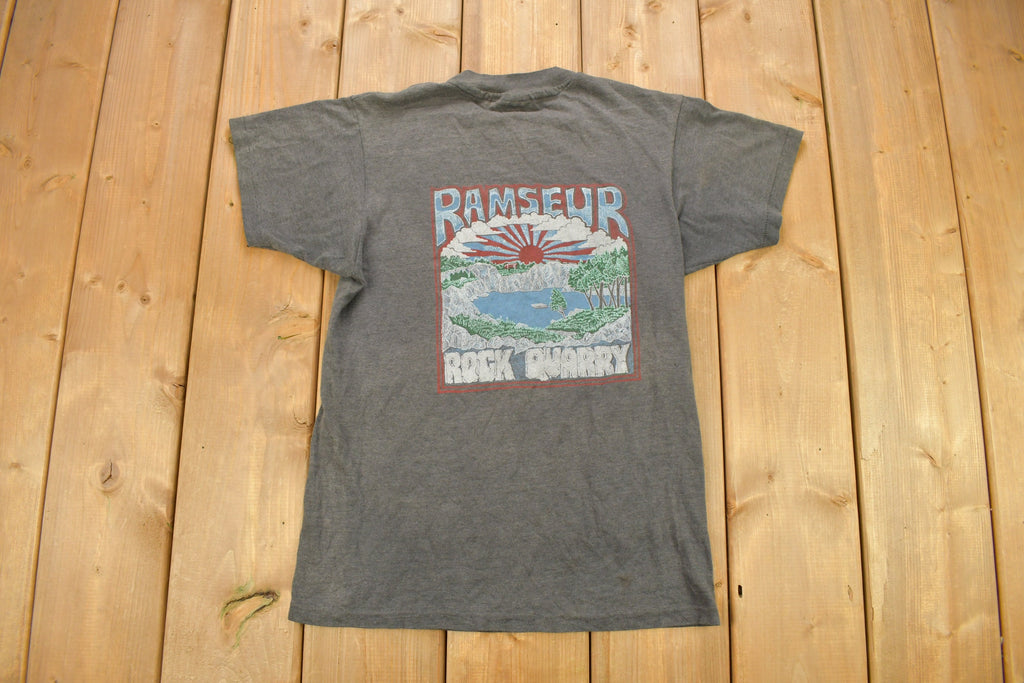 Vintage 1980s Ramseur Rock Quarry North Carolina Souvenir T Shirt