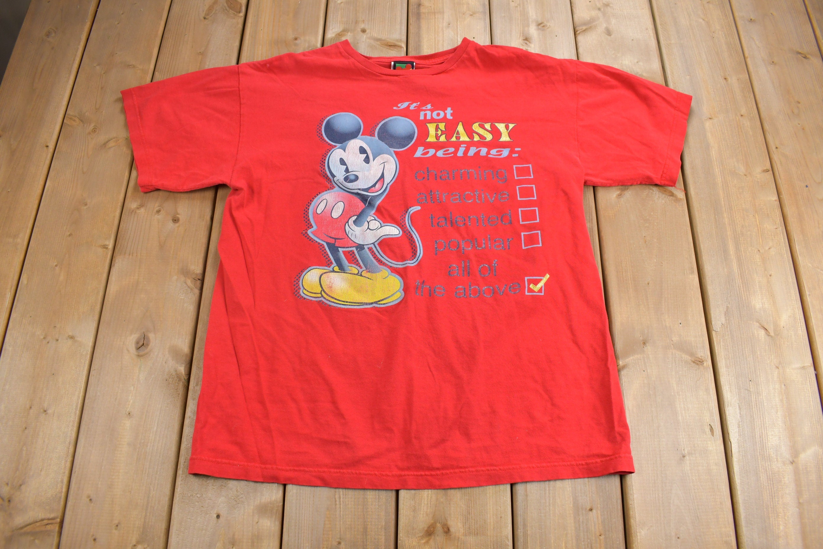 Vintage 1990s Mickey Unlimited Mickey Mouse Cartoon T-Shirt