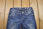 Vintage Y2K Miss Me Bedazzled Low Rise Jeans Size 26x31