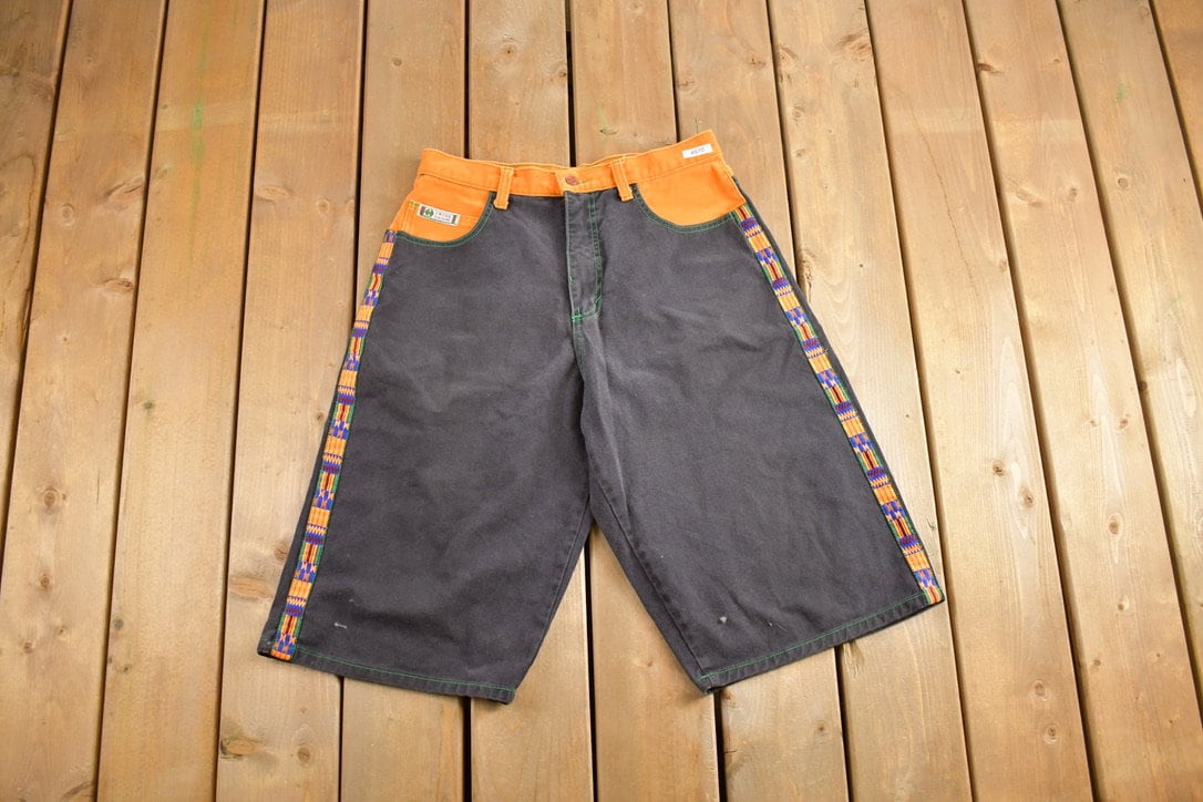 Vintage 1990s Cross Colors Jean Shorts Size 32x15