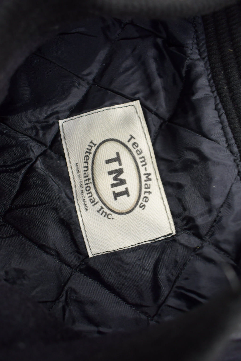 Vintage 1990s West Mall Lightning Leather Varsity Jacket