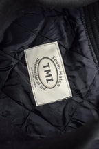 Vintage 1990s West Mall Lightning Leather Varsity Jacket