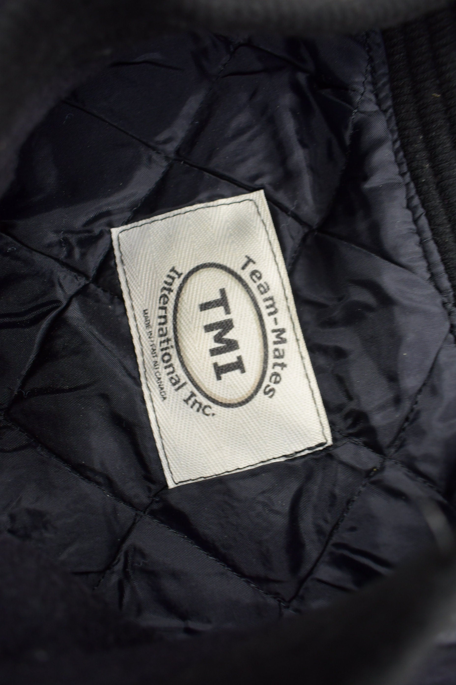 Vintage 1990s West Mall Lightning Leather Varsity Jacket