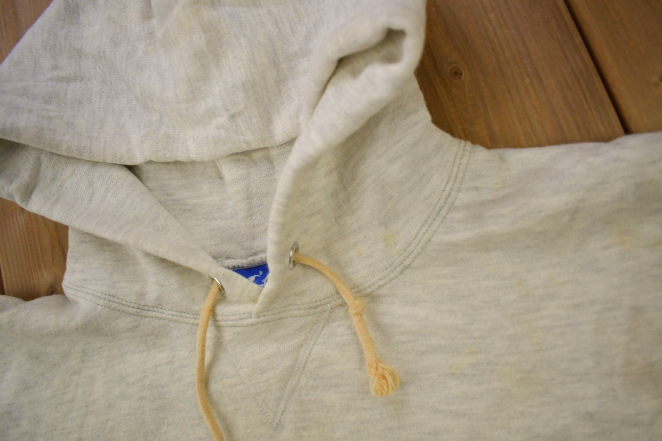 Vintage 1990s Champion Small Logo Grey Hoodie