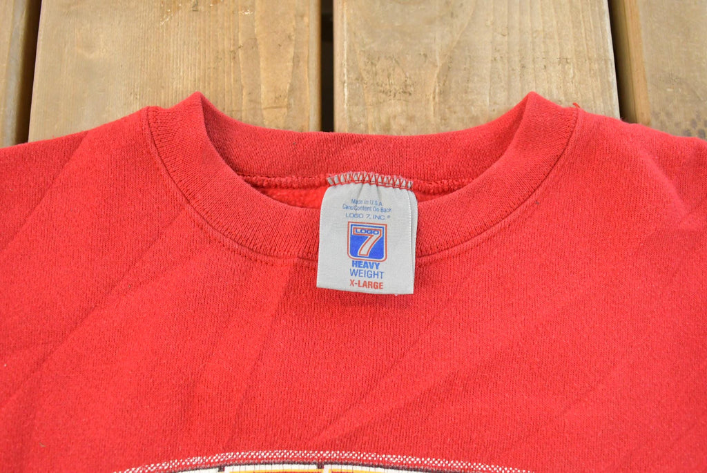 Vintage 1990s Kansas City Chiefs Crewneck Sweatshirt Men's XL / 90s NFL Football / Sportswear / Gridiron / Logo 7 / Made in USA