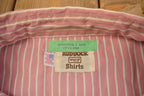 Vintage 1990s Ruddock Shirts Striped Button Up Shirt
