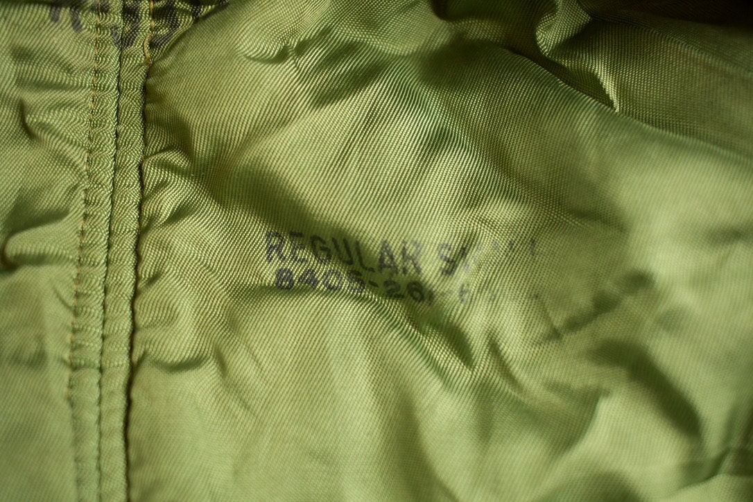 Vintage 1950s Military Overcoat With Liner