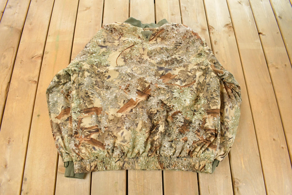 Vintage 1990s King's Outdoor World Tree Camo Bomber Jacket Men's XL