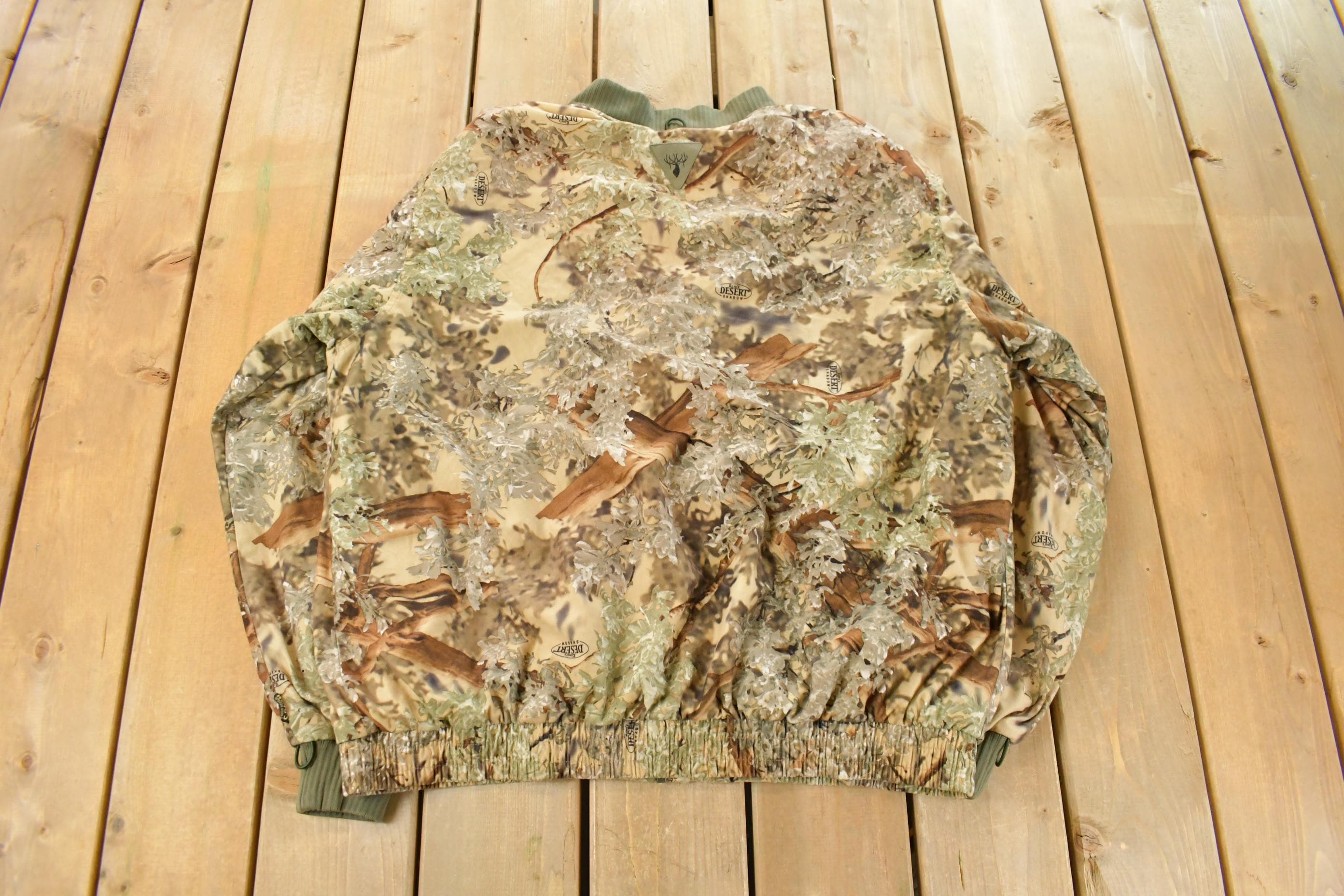 Vintage 1990s King's Outdoor World Tree Camo Bomber Jacket Men's XL