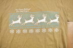 Vintage 1990s Christmas Deer Graphic T Shirt