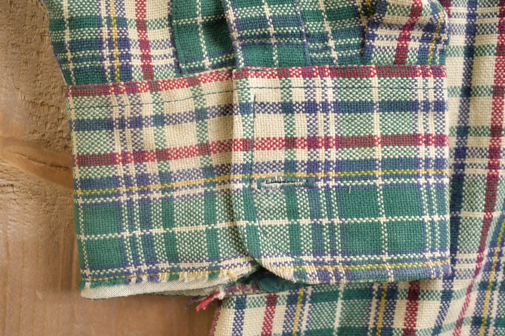 Vintage 1990s John Blair Plaid Flannel Button Up Shirt
