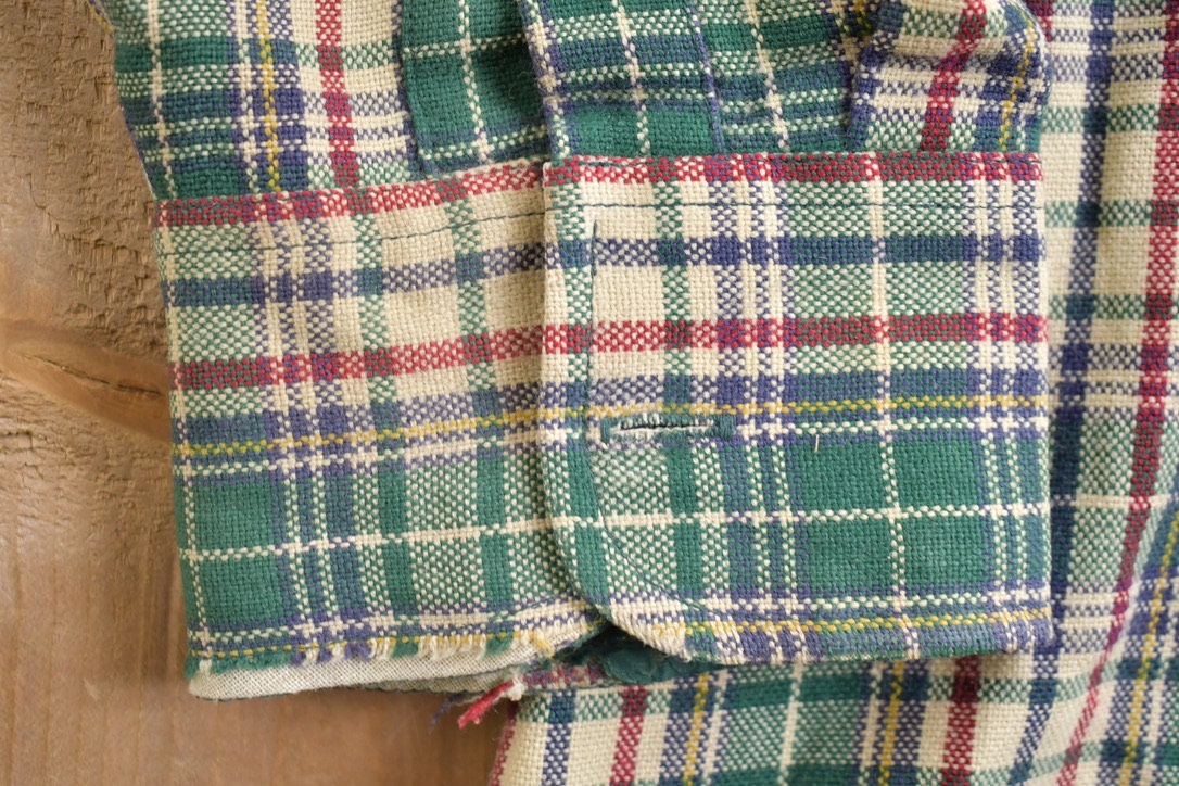 Vintage 1990s John Blair Plaid Flannel Button Up Shirt