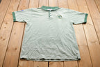 Vintage 1990s Embroidered Pro Line Green Bay Packers NFL Button Up Collar T-Shirt