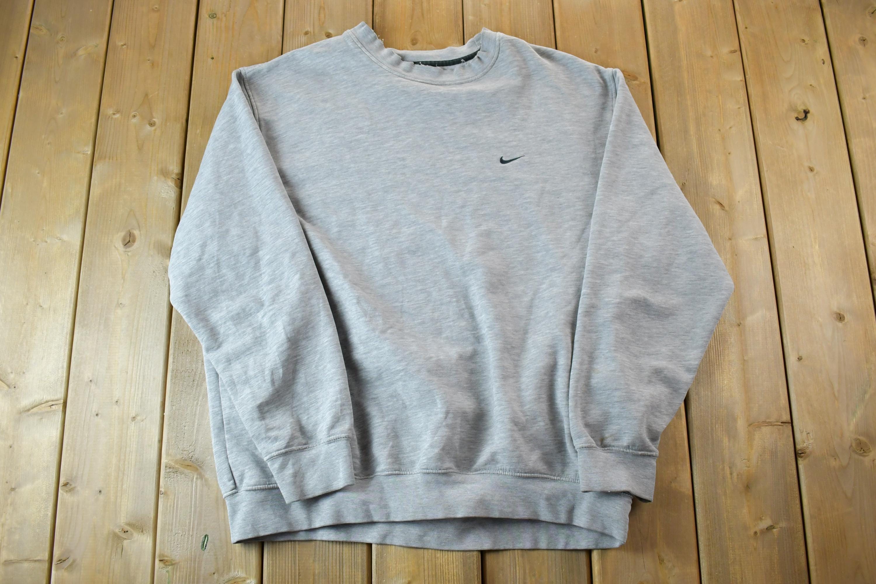 Vintage 1990s Nike Embroidered Mini Swoosh Crewneck Sweatshirt