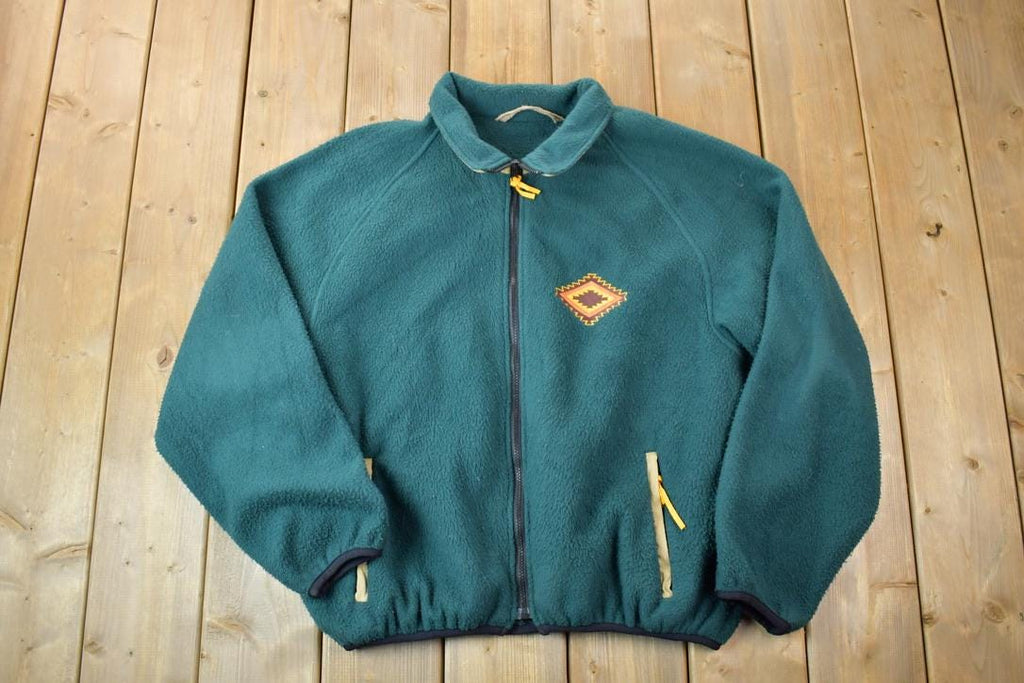 Vintage 1990s Fleece Full Zip Sweater
